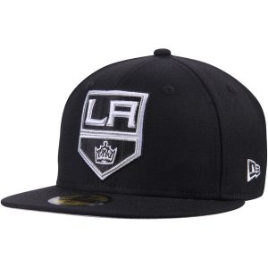 Men’s Los Angeles Kings New Era Black Team Color 59FIFTY Fitted Hat