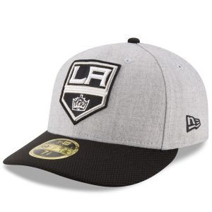 Men’s Los Angeles Kings New Era Heathered Gray/Black Action 59FIFTY Fitted Hat
