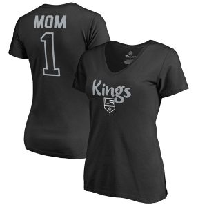 Los Angeles Kings Fanatics Branded Women’s Number 1 Mom T-Shirt – Black